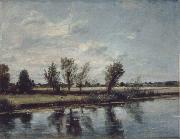 John Constable Water-meadow near Salisbury painting